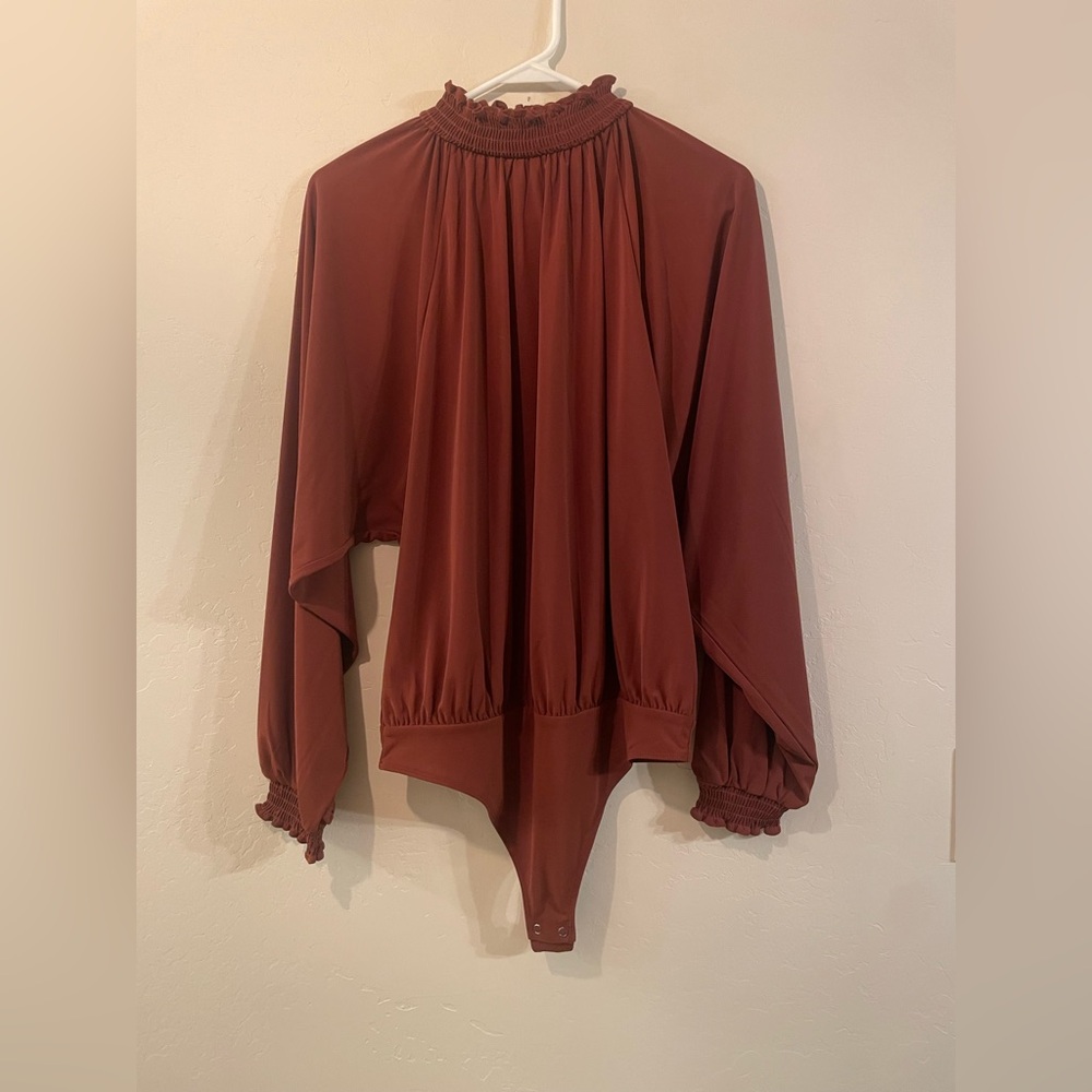 Express Rust Bodysuit Top